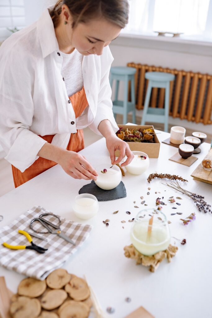 candle making side hustle